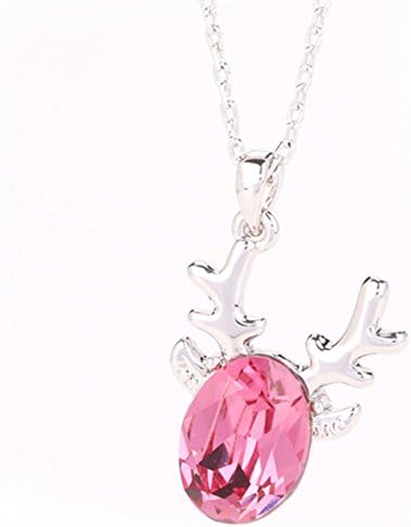 Dating Womens Christmas Reindeer Pendant Imitation Diamond(C2)