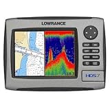 Lowrance HDS-7 7-Inch Waterproof Marine GPS and Chartplotter with 50/200kHz transducer (Insight USA Maps)