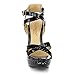 Dbdk Cree-1 Women's Ankle Strap Crossing Platform Wedge Sandals