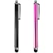 KC-ELECTRONICS TWIN PACK - BLACK AND PINK HIGH CAPACITIVE STYLUS PENS - IPHONE 4 4S - IPAD 1 - IPAD 2 - IPAD 3 - IPOD TOUCH 3 - IPOD TOUCH 4 - IPHONE 3G - IPHONE 3GS - HTC ONE X - HTC ONE S - HTC ONE V - HTC WILDFIRE S - HTC SENSATION - HTC SENSATION XE - HTC SENSATION XL - HTC RADAR - HTC TITAN - HTC EVO 3D - HTC SONY XPERIA S LT26I -SAMSUNG GALAXY S2 I9100 - SAMSUNG GALAXY ACE S5830 - SAMSUNG GALAXY MINI S5570 - HTC WILDFIRE S - HTC SENSATION XE - HTC SENSATION XL - HTC EVO 3D - HTC ONE XL - HTC DESIRE S - HTC DESIRE HD - HTC DESIRE G7 - HTC HD2 TOUCH -HTC HD7 - HTC HERO - HTC LEGEND - HTC DESIRE Z - HTC SALSA - HTC SURROUND 7 - HTC HD7 - HTC JETSTREAM - HTC TROPHY - BLACKBERRY 9380 CURVE - BLACKBERRY 9800 / 9810 TORCH - BLACKBERRY 9860 TORCH - BLACKBERRY 9900 BOLD TOUCH - BLACKBERRY PLAYBOOK - NOKIA LUMIA 610 - NOKIA LUMIA 710 - NOKIA LUMIA 800 - NOKIA LUMIA 900 - NOKIA PUREVIEW 808 - NOKIA N9 - SAMSUNG GALAXY TAB - SAMSUNG GALAXY ACE 2 I8160 - SAMSUNG GALAXY MINI 2 S6500 - SAMSUNG GALAXY ACE PLUS S7500 - SAMSUNG I929 GALAXY S 2 DUOS - SAMSUNG I9100 GALAXY S 2 II - SAMSUNG GALAXY TAB - SAMSUNG GALAXY W I8150 - SAMSUNG GALAXY Y S5360 - SAMSUNG GALAXY MINI S5570 - SAMSUNG GALAXY ACE S5830 - SAMSUNG I9000 GALAXY S - SAMSUNG GOOGLE NEXUS S - SAMSUNG I8700 OMNIA 7 - SAMSUNG GALAXY EUROPA I5500 - SAMSUNG GALAXY 3 I5800 - SONY ERICSSON XPERIA X12 ARC ARC S - SONY ERICSSON XPERIA NEO - SONY ERICSSON XPERIA RAY - SONY ERICSSON XPERIA MINI - SONY ERICSSON XPERIA MINI PRO - SONY ERICSSON XPERIA PLAY - SONY ERICSSON XPERIA X8 - SONY ERICSSON VIVAZ - SONY ERICSSON XPERIA X10 - SONY ERICSSON SATIO - MOTOROLA DEFY -MOTOROLA ATRIX - MOTOROLA RAZR XT910 - SONY XPERIA S LT26I - SONY XPERIA U - SONY XPERIA P