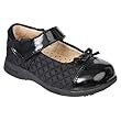 Pediped Naomi Black Patent Leather & Quilted Mary Jane
