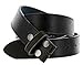 Womens Vintage Look Distressed Leather Strap Belt Snap On (M(33