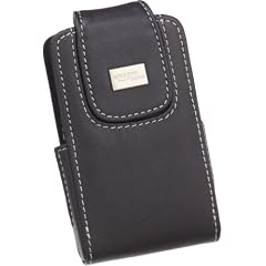 AmazonBasics Ledertasche mit Clip f�r BlackBerry Curve & Bold schwarz