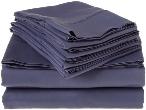 Lavish Living T300 100-Percent Cotton 6-Piece Sheet Set, King, Blue