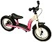 bike*star 30.5cm (12 Inch) Kids Learner Balance Beginner Run Bike Classic - Pink & White