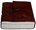 INDIARY Leather Blank Book Journal - Handmade Paper - Notebook - Gift Idea 6x4