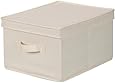 Household Essentials Large Storage Box, Natural Canvas
