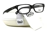 DOLCE & GABBANA DD1165 DD 1165-501 BLACK PLASTIC EYEGLASSES 53MM