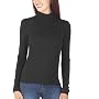 Juniors' Mossimo Supply Co. Long-Sleeve Turtleneck Tee - Ebony