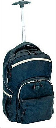 Trolleyrucksack Schulrucksack Rucksack Trolley schwarz