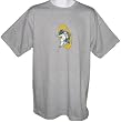 Mens Green Bay Packers #15 Bart Starr Ash Vintage Name and Number Tshirt