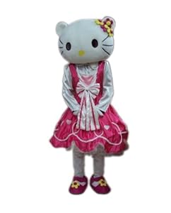 Hello Kitty Adult Mascot Costume Fancy Party Dress
