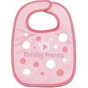 First Birthday Girl Bib and napkins