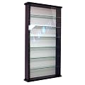 EXHIBIT Vitrine noir 6 �tag�res en verre