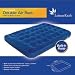 FLOCKED DOUBLE AIR BED WITH BUILT IN PUMP/ INFLATABLE