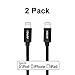 [ Apple MFI Certified ] Lightning Cables APXX 0.5ft 8-Pin Lightning to USB Cable (2 Pack) with Nylon Braided for iPhone 5/5s/5c/6/6 Plus, iPad Air/Air 2, iPad Mini/Mini2/Mini 3