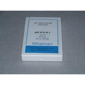 pH Indicator Strips - 6.0 to 8.1 (200/pk)