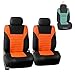 FH Group FB068102 Premium 3D Air Mesh Seat Covers Pair Set (Airbag Compatible) w. Gift, Orange/Black Color- Fit Most Car, Truck, SUV, or Van