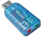 Scheda Audio 3D USB Cuffia e Microfon...