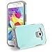 Galaxy Prevail LTE Case, Samsung Galaxy Core Prime G360 Case, RANZ Grey with Aqua Blue Hard Impact Dual Layer Shockproof Bumper Case for Samsung Galaxy Core Prime G360 / Samsung Galaxy Prevail LTE