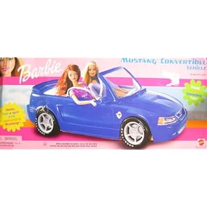 Barbie Mustang Convertible Vehicle w 'Real' Working Convertible Top (2001) by