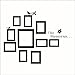 Fange DIY Removable the Memories Quotes 10 Black Photo Picture Frames Collage Birds Tree Branch Leaf Art Mural Vinyl Waterproof Wall Stickers Kids Room Decor Nursery Decal Sticker Wallpaper 41.3''x32.2''