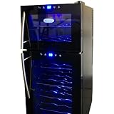 NewAir AW 210ED NewAir Thermoelectric Wine Cooler With Dual Temperature Zones NewAir AW 210ED NewAir Thermoelectric Wine Cooler With Dual Temperature Zones