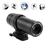 GSI Super Quality High-Definition Helmet Waterproof Action Audio/Video DVR Camera/Camcorder - USB Interface, AV Port, Internal Microphone - Helmet Straps, Bike Mount and 4 GB Memory Card Included, For Biking, Cycling, Racing, Skiing Etc.