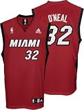 Shaquille O'Neal Miami Heat Red Youth Replica Adidas NBA Jersey