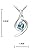 Drunk Wind Morbidezza Angle Double Helix Shape Zircon Silver Temperament Pendant Necklace