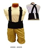 Elk River 40009 Back-EZE Polyester Safety Belt with Suspenders, 6X-Large, Black