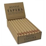 Cashmere Rustic Taper Candles - Unscented - 24pc Box