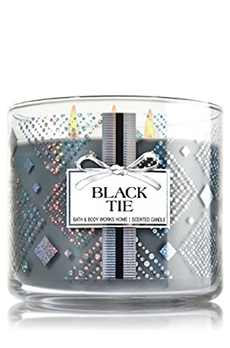 Bath & Body Works Home Black Tie Candle 3 Wick 14.5 Oz Limited Edition 2015 Winter