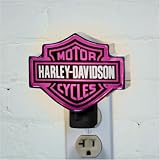 The Memory Company HD-HDP-857 Harley-Davidson Chromed Pink Nightlight