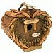Rustic Wood Heart-Shaped Birdhouse With 