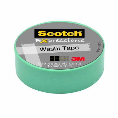 Scotch Expressions Washi Tape, .59-Inches x 393-Inches, Pastel Blue, 6 Rolls/Pack
Scotch Expressions Washi Tape, .59-Inches x 393-Inches, Pastel Blue, 6 Rolls/Pack