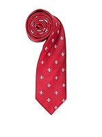Carlo Visconti Corbata Flor de Lis (Rojo / Celeste)