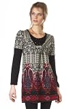 LYLOO - Robe tunique PAISLEY à longues manches (Rose)