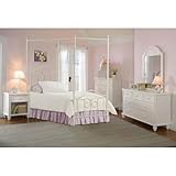IMAGE OF Westfield 5 Piece Canopy Twin Metal Bedroom Set - Hillsdale 1354TWP5SET
