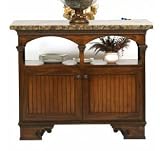 Coastal 15046WPWH Coastal American Premiere Kitchen Island with Granite Top- Bright White