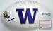Don James Washington Huskies NCAA Autographed Team Logo Football