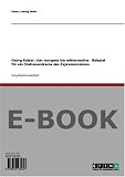 Georg Kaiser:  Von morgens bis mitternachts  - Beispiel für ein Stationendrama des Expressionismus