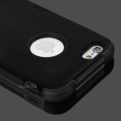 iPhone 6 Plus Case, Limecase® [JTD Series] Slim Thin Shockproof Cases Fit for iPhone 6 Plus (5.5") Hard Rugged Ultra Protective Back Rubber Cover with Dual Layer Impact Protection for iPhone 6 Plus (5.5 Inch) (2014) (Black)