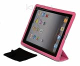 Kuzy - iPad2 PINK Leather Smart Cover for Apple iPad 2 16GB, 32GB, 64GB (2nd Generation) comes with Microfiber Cloth Kuzy - iPad2 PINK Leather Smart Cover for Apple iPad 2 16GB, 32GB, 64GB (2nd Generation) comes with Microfiber Cloth