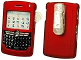 RED RUBBERIZED PROGUARD COVER HARD CASE for RIM BLACKBERRY 8800 / 8830 - RETAIL PACKAGING