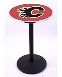 Calgary Flames Pub Table w/ Round Base