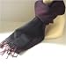Soft feel Black / burgundy scarf