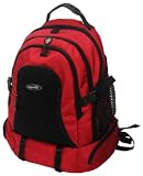 Olympia Expandable Backpack With Computer Sleeve,Red,One Size