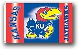 Kansas Jayhawks 2-Sided 3 Ft. X 5 Ft. Flag W/Grommetts - NCAA