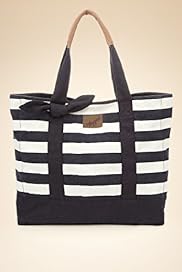 Older Girls Angel Pure Cotton Bow Striped Bag